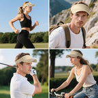 Dxhycc Sport Sun Visor Hats for Women Men, Adjustable Cotton Ball Caps Sun Caps for Golf, Running, and Outdoor Activities