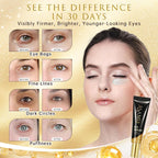 Asamo Retinol & Vegan Collagen Eye Serum - Rapid Reduction Serum For Bags, Dark Circles And Wrinkles - Firming & Energizing Eye Treatment - 20Ml