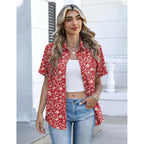 Zeagoo Button Down Shirts For Women Short Sleeve Collared Tops Dressy Casual V Neck Blouses