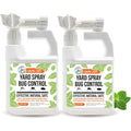 Mighty Mint Peppermint Oil Lawn & Yard Bug Control Spray – Natural Outdoor Pest Repellent For Fleas, Ticks, Mosquitoes, Ants, And More – Plant-Based, Extra-Strength Formula – 32 Oz (Pack Of 2)