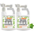 Mighty Mint Peppermint Oil Lawn & Yard Bug Control Spray – Natural Outdoor Pest Repellent For Fleas, Ticks, Mosquitoes, Ants, And More – Plant-Based, Extra-Strength Formula – 32 Oz (Pack Of 2)