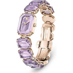 Swarovski Watch, Octagon Cut Bracelet, Purple, Champagne Gold-Tone Finish