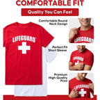 Lifeguard Officially Licensed 2-Pack Short Sleeve Crew Neck T-Shirt For Men Women Unisex Tee