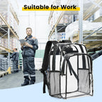 Vorspack Clear Backpack For School, 16 Inch Large Clear Bookbag | Lightweight See Through Backpacks For Girls And Boys, Reinforced Straps, Heavy Duty Transparent Clear Bag For Work Travel