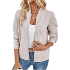 Verdusa Women'S Zip Up Bomber Jacket Casual Lightweight Coat Airport Outfit