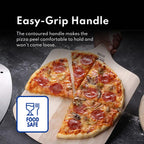 New Star Foodservice 50295 Restaurant-Grade Wooden Pizza Peel, 16" L X 14" W Plate, With 8" L Wooden Handle, 24" Overall Length