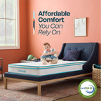 Linenspa 8 Inch Hybrid Mattress - Twin - Bed In A Box