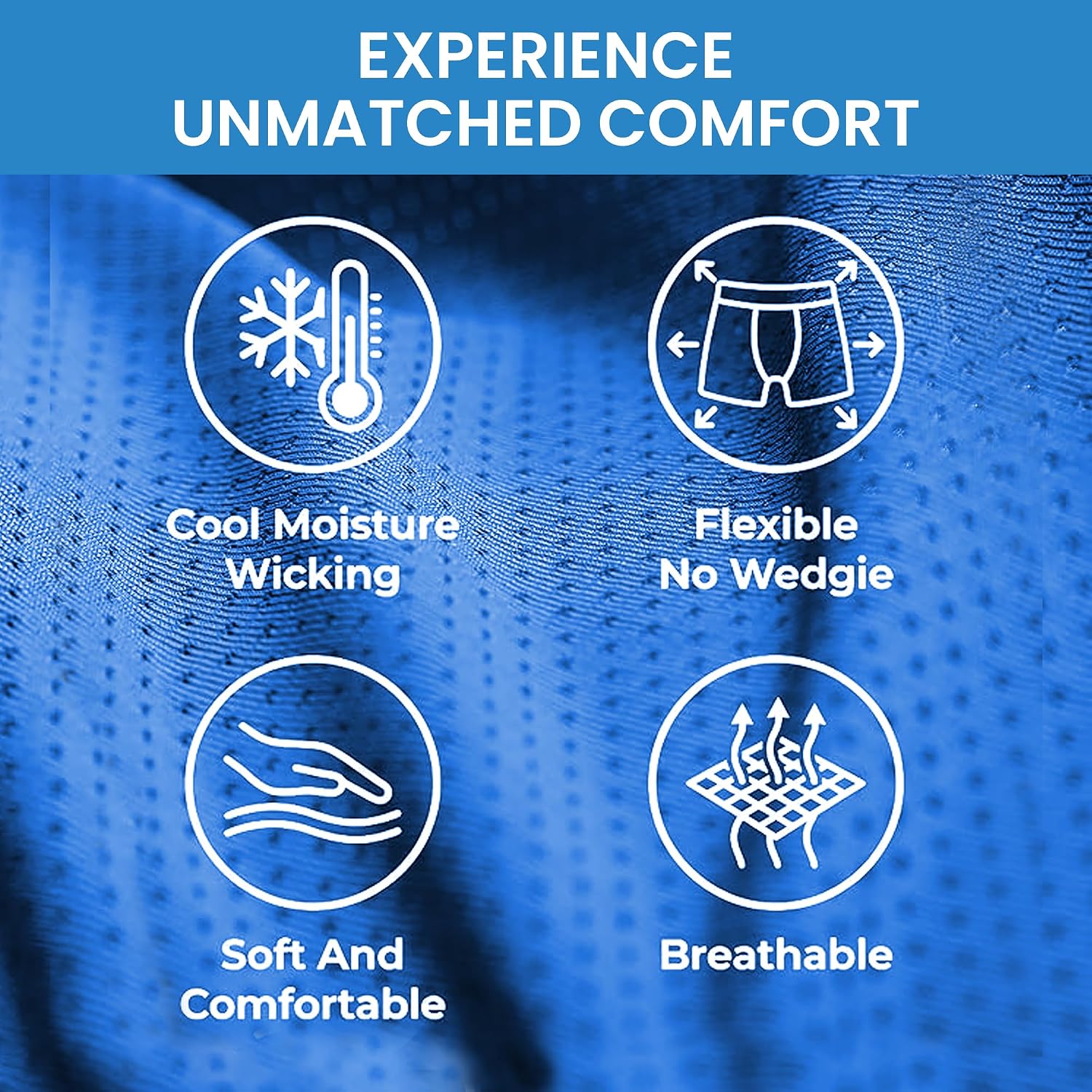 Chill Boys Performance Boxers -Cool Comfortable Men'S Boxer Shorts. Soft Anti-Chafing Underwear For Men. Tagless Boxers