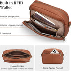 Befen Genuine Leather Crossbody Bag For Women Anti Theft Purse And Hangbags With Built In Rfid Wallet