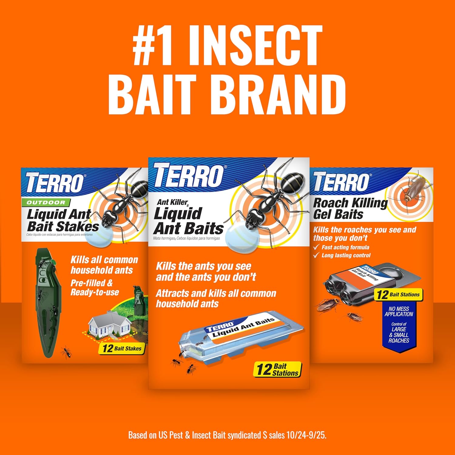 Terro, Ant Killer Bait Stations T300B - Liquid Bait To Eliminate Ants - Bait System - Stations For Effective Indoor Ant Control, 12 Count | Borax Formula, Kills The Queen & The Entire Colony, Liquid Ant Baits Indoor, Kills Household Ants, Indoor Use