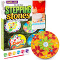 Made By Me Mix & Mold Your Own & Make 4 Diy Personalized Stepping Stones, Great Spring & Summer Weekend Activity, Perfect Keepsake, Birthday Party Idea For Kids Ages 5, 6, 7, 8, 9, Multicolor