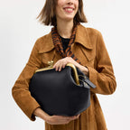 COACH Women's Suede Kisslock Frame Bag 27