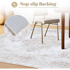 XLUEZ Area Rug 8x10 Living Room Rug, Machine Washable Vintage Distressed Medallion Rug Non-Slip Soft Low Pile Large Indoor Rugs for Bedroom Dining Room Office Children's Room (Beige,8'x10')