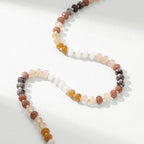 KissYan Beaded Necklaces for Women, Gemstone Bead Boho Choker, Natural Stone Handmade Fashion Autumn Winter Jewelry Gifts