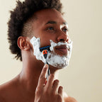 Amazon Basics 5-Blade MotionSphere Razor for Men with Dual Lubrication and Precision Beard Trimmer, Handle & 2 Cartridges (Cartridges fit Amazon Basics Razor Handles only) (Previously Solimo)