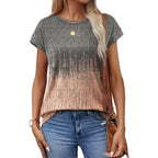Alaroo Womens Summer Tops Short Sleeve Shirts Crew Neck Cute Trendy Tunic Blouses (S-3XL) Print 16
