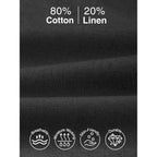 Comdecevis Men'S 5" Linen Shorts Casual Elastic Waist Drawstring Shorts For Lounge Summer Beach Vacation