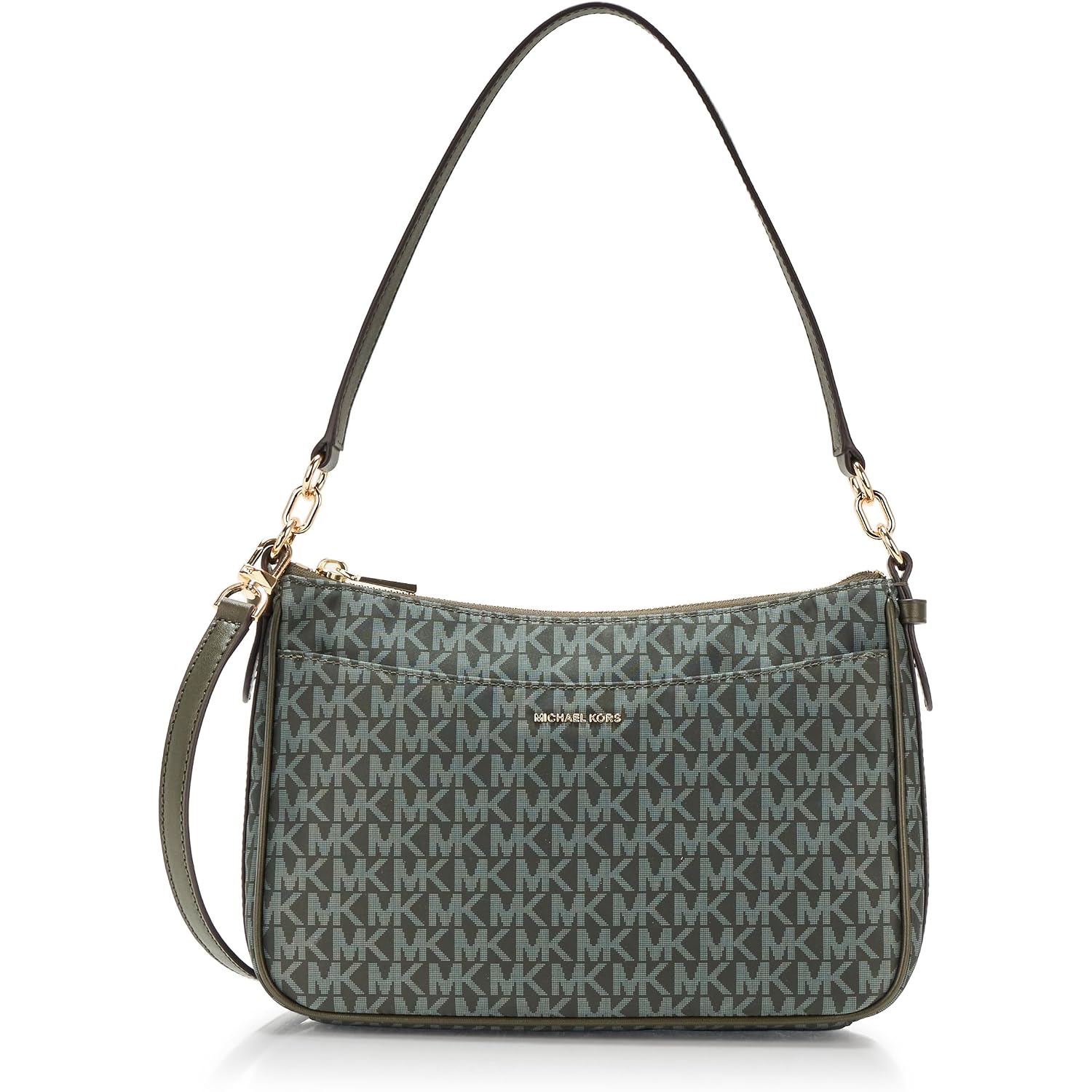 Michael Kors Jet Set Medium Top Zip Pochette Crossbody Bag