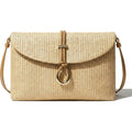 CHUNLI Woven Straw Clutch Bag for Women, Raffia Crossbody Handbag with Detachable Strap, Summer Beach Vacation Boho Purse