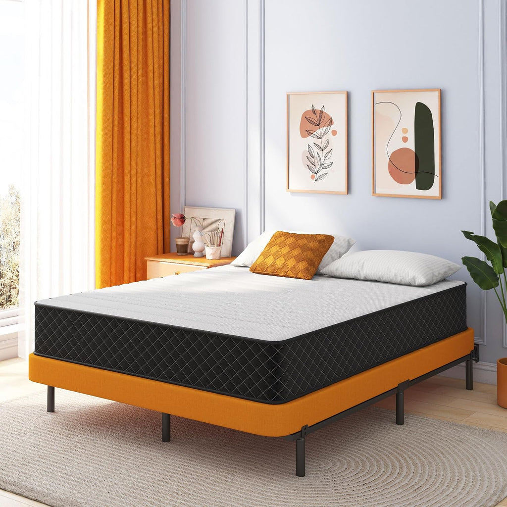 Swbvs Double Mattress,12 Inch Full Size Hybrid Mattresses, Full Bed Matress In A Box, Pressure Relief & Fiberglass Free, Firm Mattress Double Size