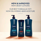 Vaseline Men'S Healing Moisture Hand & Body Lotion For Dry Or Cracked Skin Fast Absorbing Non-Greasy Lotion For Men 20.3 Oz, Pack Of 3