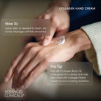 Advanced Clinicals Collagen Hand & Body Cream Skin Care Moisturizer Lotion For Dry Cracked Skin. Soothing & Hydrating Plant Collagen Lotion W/Aloe Vera, Green Tea, & Shea Butter, Large 8 Fl Oz