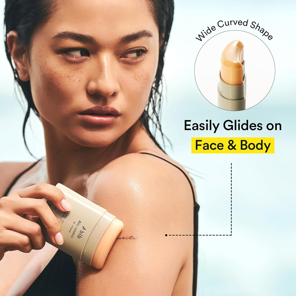 Abib Airy Sunstick Protection Bar Spf50+ Broad Spectrum, Semi-Matte Sunscreen Stick For Oily & Combination Skin, No White Cast, Water-Resistant, Korean Sunscreen, 0.81 Oz / 23 G