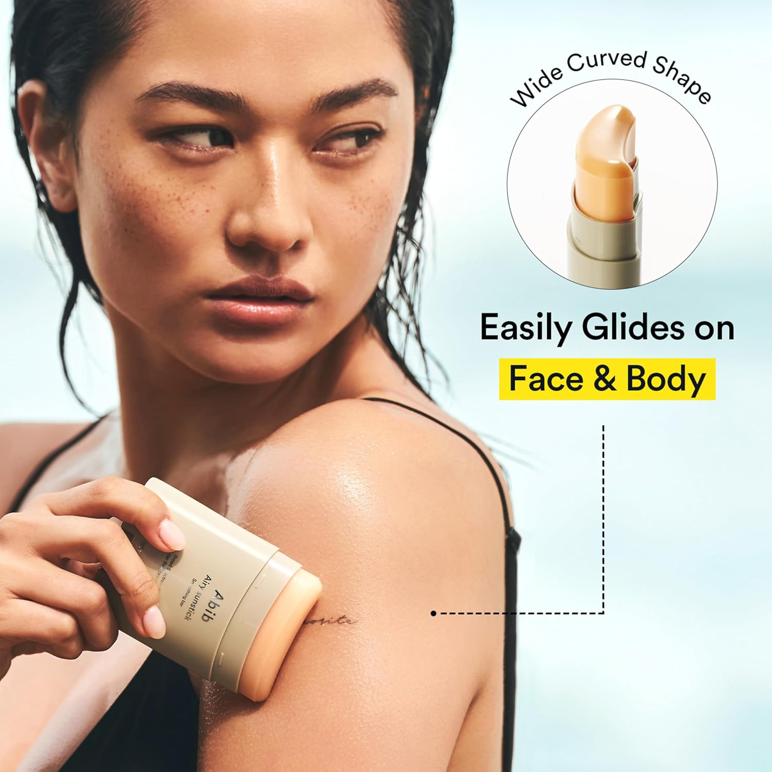 Abib Airy Sunstick Protection Bar Spf50+ Broad Spectrum, Semi-Matte Sunscreen Stick For Oily & Combination Skin, No White Cast, Water-Resistant, Korean Sunscreen, 0.81 Oz / 23 G