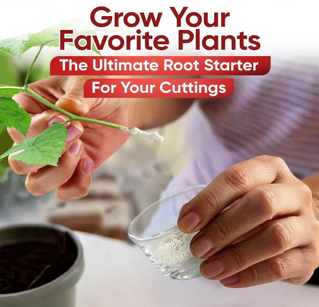Hormex Rooting Powder #16 (1.60% Iba) For Difficult Hardwood Plants & Trees - Maximum Strength Root Powder, Root Stimulator For Plants, Rooting Hormone For Cuttings, Cloning, & Propagation