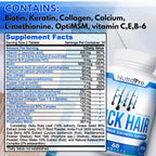 Thick Hair Growth Vitamins– Hair Growth Pills With Dht Blocker Stimulates Faster Growth For Weak, Thinning Hair–Biotin Hair Supplements With Keratin & Collagen Helps Men&Women Grow Perfect Hair.