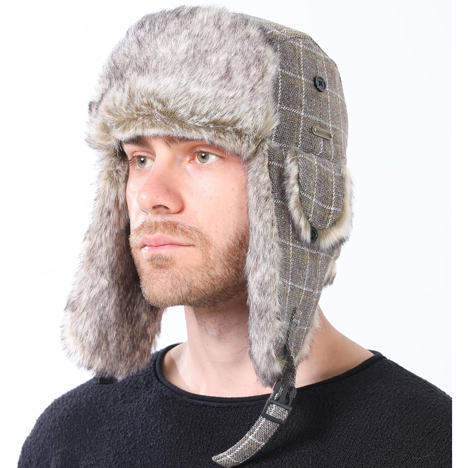 Unisex Winter Trapper Hat Cold Proof Keep Warm Hat with Ear Flaps for Hunting Skiing Trooper Outdoor Activities