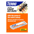 Terro, Ant Killer Bait Stations T300B - Liquid Bait To Eliminate Ants - Bait System - Stations For Effective Indoor Ant Control, 12 Count | Borax Formula, Kills The Queen & The Entire Colony, Liquid Ant Baits Indoor, Kills Household Ants, Indoor Use