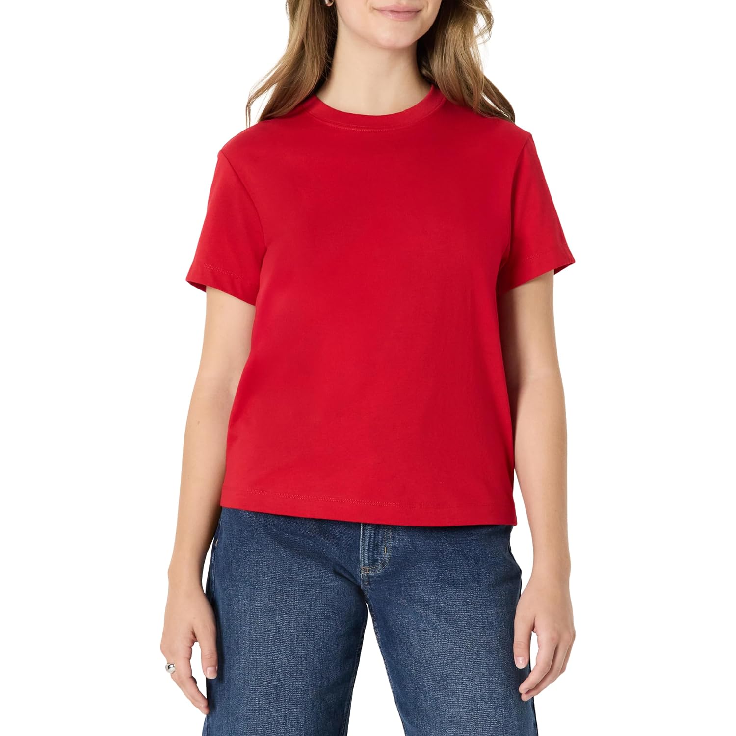 Amazon Essentials Women's Relaxed-Fit Cotton Crewneck T-Shirt