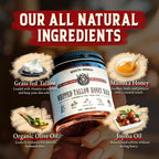 Organic Beef Tallow For Skin - 4 Oz (Unscented) — Us-Made Grass Fed Beef Tallow For Face + Body — Whipped Tallow And Honey Balm Moisturizer For Dry And Sensitive Skin, Eczema, Rosacea (No Additives)