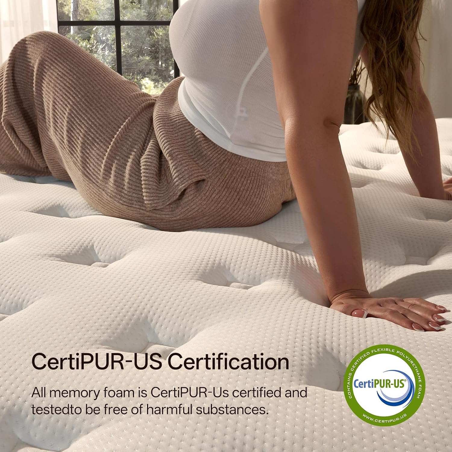 Queen Mattress 12 Inch, Luxury Hotel Hybrid Mattress In A Box, Memory Foam And 7-Zones Individual Pocket Springs, Medium Plush Feel, Fiberglass Free -365-Night Trial