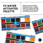 Narrative Cosmetics Fx 12-Color Palette - Water-Activated Face & Body Paint For Sfx, Theater, Cosplay - High-Pigment, Blendable Sfx Makeup, Easy-To-Use For Film & Tv