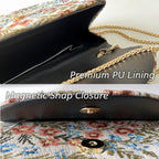 Floral Clutch Purses For Women, Small Evening Wedding Shoulder Handbags