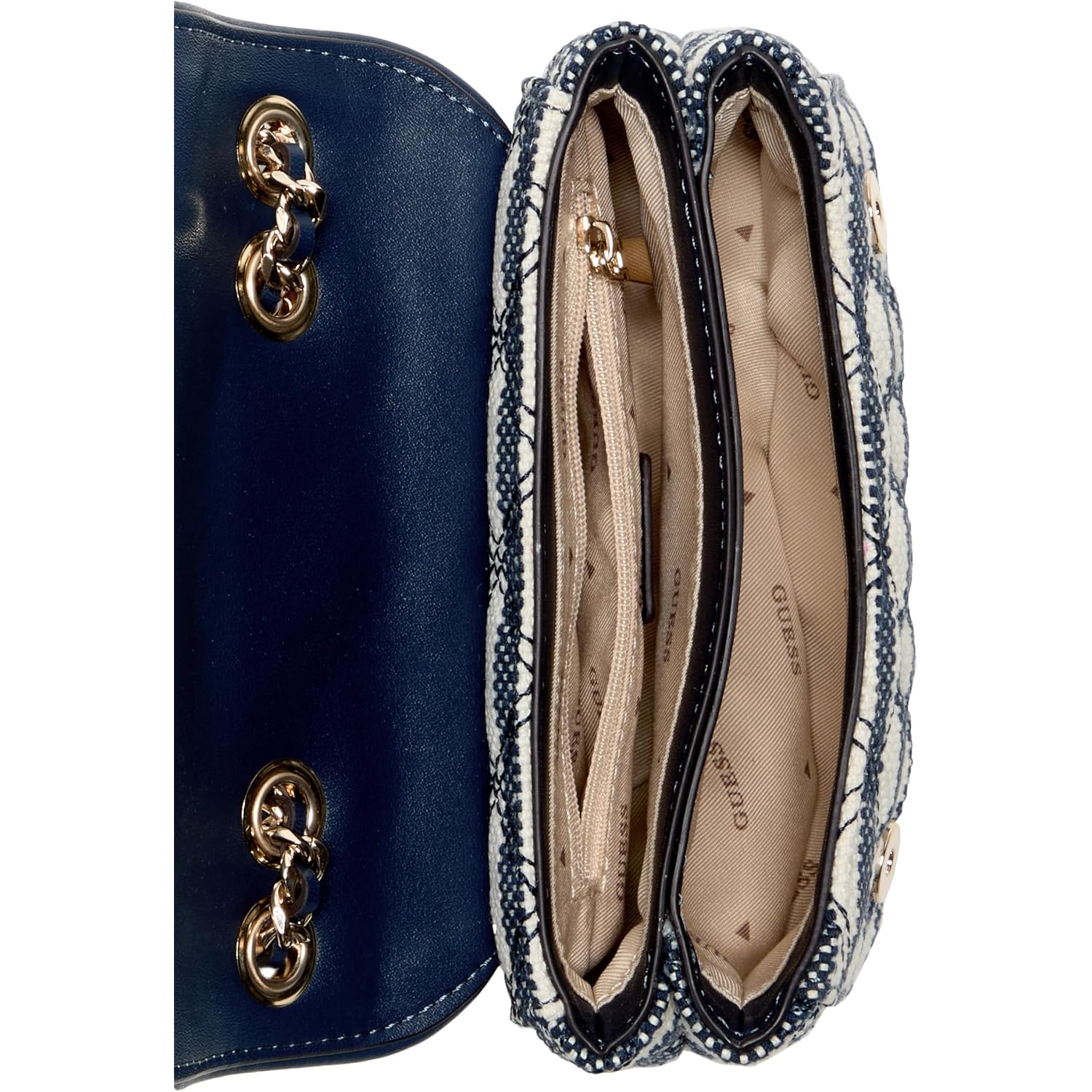 Guess Giully Ii Mini Double Compartment Convertible Flap