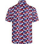 Golf Polos For Men Funny Moisture Wicking Golf Shirts Performance Quick-Dry Polo Shirts Short Sleeve