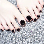 20 Sheets 440 Pcs Black Brown Toenail Polish Stickers for Women Nail Art Wraps - Full Nail Wraps for Toes