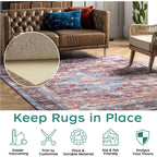 BAGAIL BASICS Non Slip Rug Pad Gripper 2 x 3 Feet Extra Thick Carpet Pads for Area Rugs and Hardwood Floors, Keep Your Rugs Safe and in Place