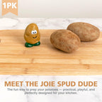 Joie Spud Dude Potato Brush, Compact Handheld Produce Scrubber, Cleans Vegetables And Fruits With Gentle Bristles