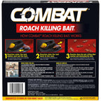 Combat Roach Killing Bait, Roach Bait Station For Large Roaches, Kills The Nest, Child-Resistant, 8 Count,Insects
