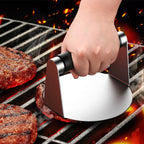 Smash Burger Press, Hamburger Smasher Tool For Griddle, Stainless Steel Ham Patty Press With Anti-Scald Handle, 5.5" Non Stick Grill Press For Smashburger, Bacon, Ground Beef, Meat, Sausage