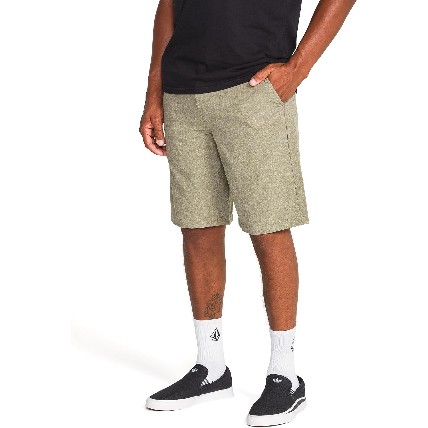 Volcom Men'S Kerosene 21" Hybrid Chino Shorts Quick-Dry Stretch Fabric