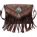 Small Crossbody Bags For Women Crossbody Handbag Fringe Purse Tassel Shoulder Bag Turquoise Concho Wallet