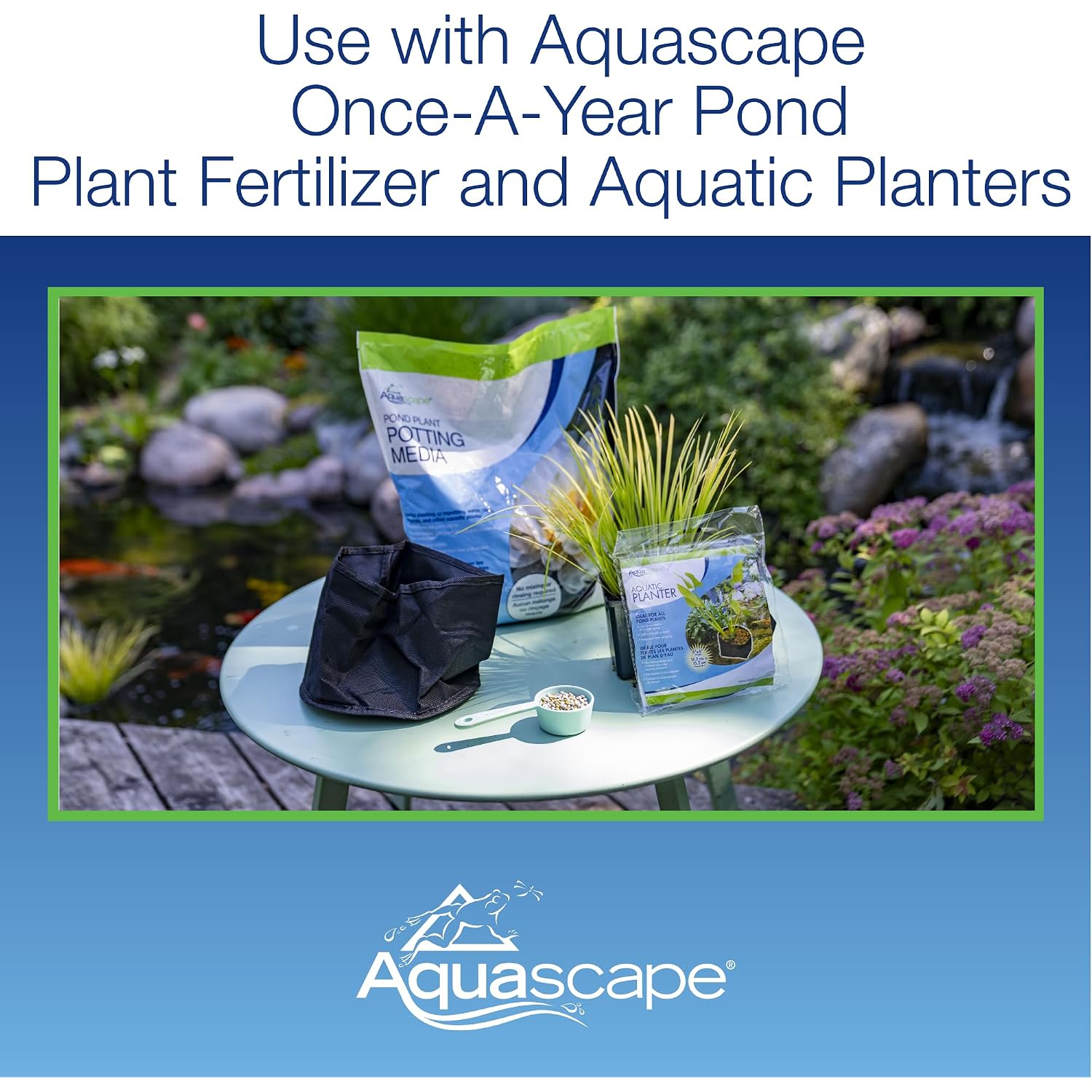 Aquascape Pond Plant Potting Media, Nutrient-Rich Aquatic Soil For Water Gardens, Supports Strong Root Growth, 215 Cubic Inches, 89002