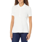 Women's Short-Sleeve Polo Shirt, Soft Stretch Cotton Jersey (Available in Plus Size)