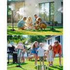 Rafow Standing Misters For Outside Patio Portable Misting System For Cooling Outdoor 26.5 Ft Stand Mist Line Water Sprinklers Patio Mister For Garden Backyard Bbq Party Pool Beach