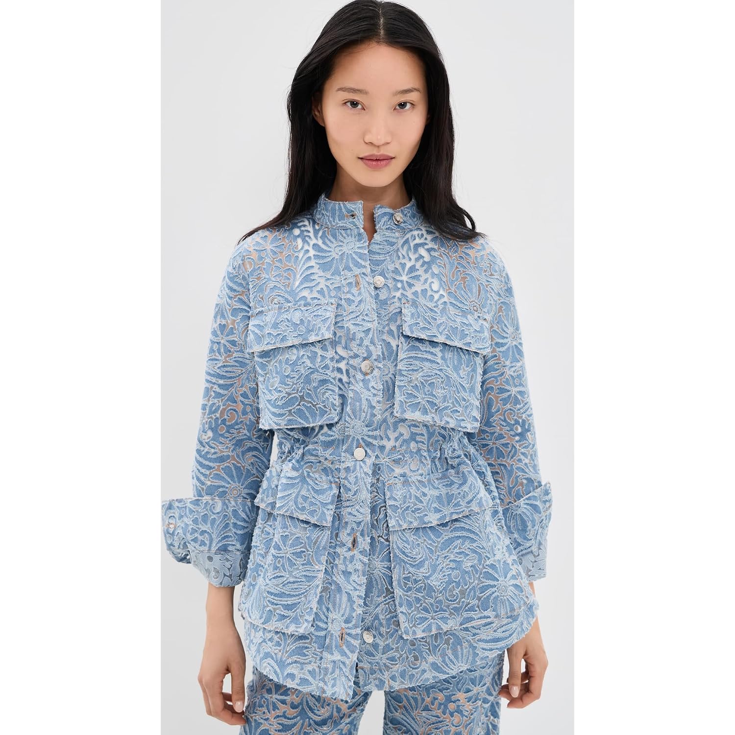 Veronica Beard Jean Women'S Burnout Floral Lane Jacket